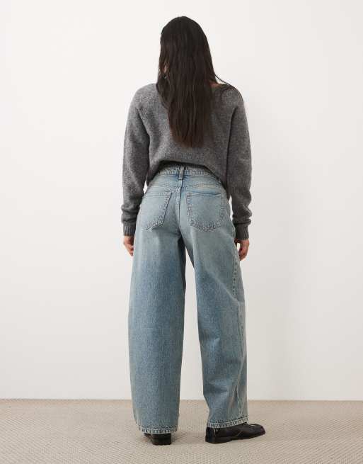 Miss Selfridge petite baggy jeans in dirty wash, 2 of 5