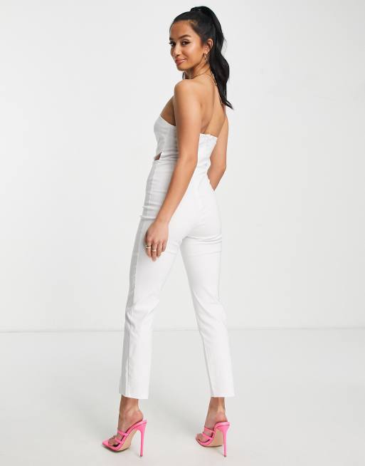 Miss selfridge bandeau jumpsuit online