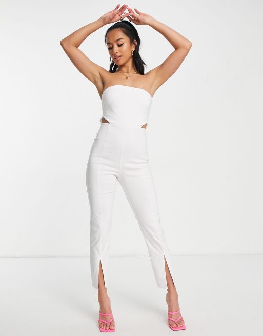 Bandeau cut out jumpsuit excercise