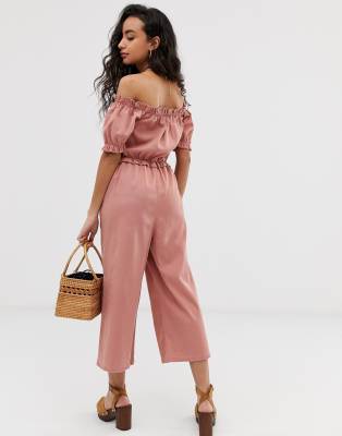 miss selfridge bardot jumpsuit