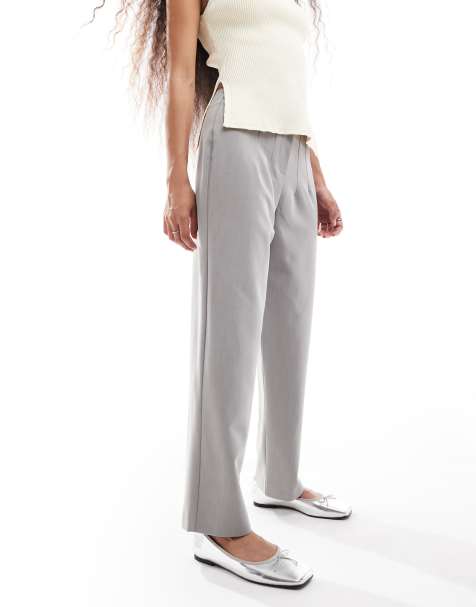 Miss Selfridge Petite – Basic-Zigarettenhose in Grau - view 1
