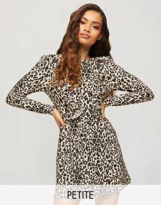 miss selfridge leopard dress