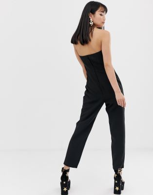 miss selfridge black jumpsuit