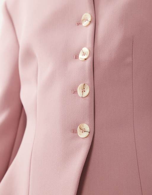 Miss Selfridge Petite - Blazer court sans col - Rose, 4 de 4