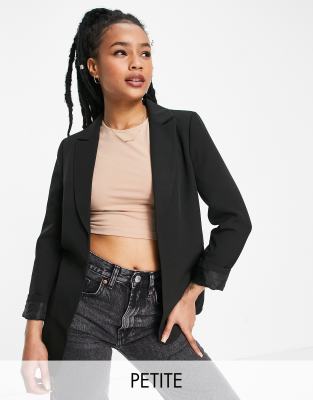 Miss Selfridge Petite blazer in black - BLACK | ASOS