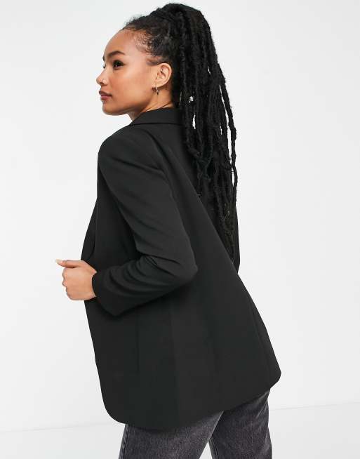 Miss Selfridge Petite Oversized Blazer In Black - Foto 9