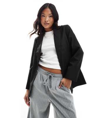 Miss Selfridge Petite Blazer In Black