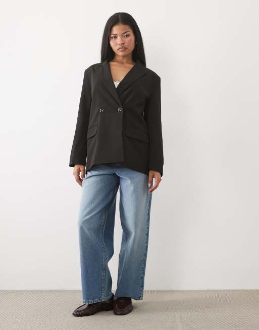 Miss Selfridge Petite - Blazer oversize - Noir, 2 de 4