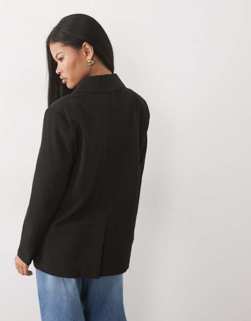 Miss Selfridge Petite - Blazer oversize - Noir, 4 de 4