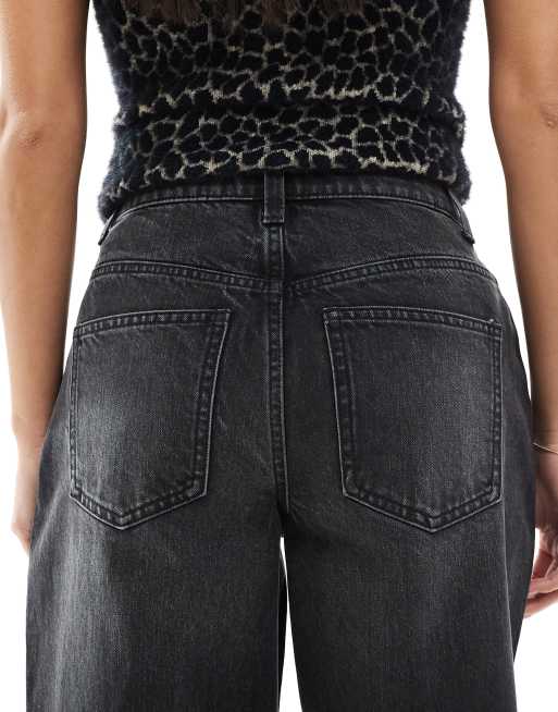 Miss Selfridge Petite – Bleksvarta baggy jeans, 5 av 5