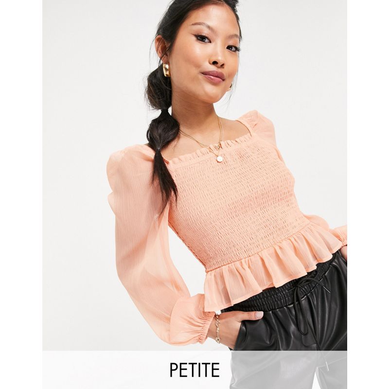 aNOmr Camicie e bluse Miss Selfridge Petite - Blusa arricciata rosa