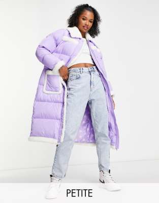 Petite purple coat sale