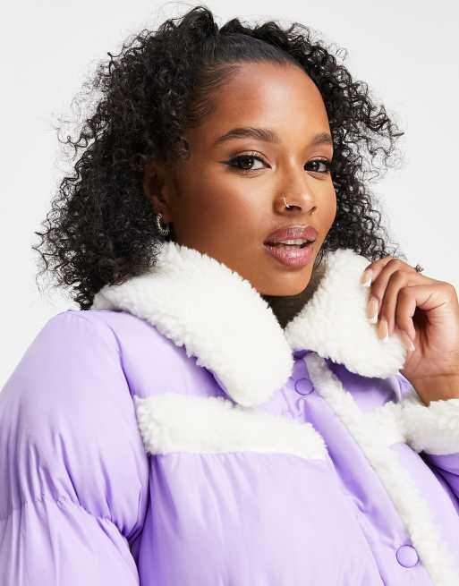 Pastel colour shop puffer jacket