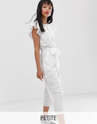 miss selfridge white playsuit