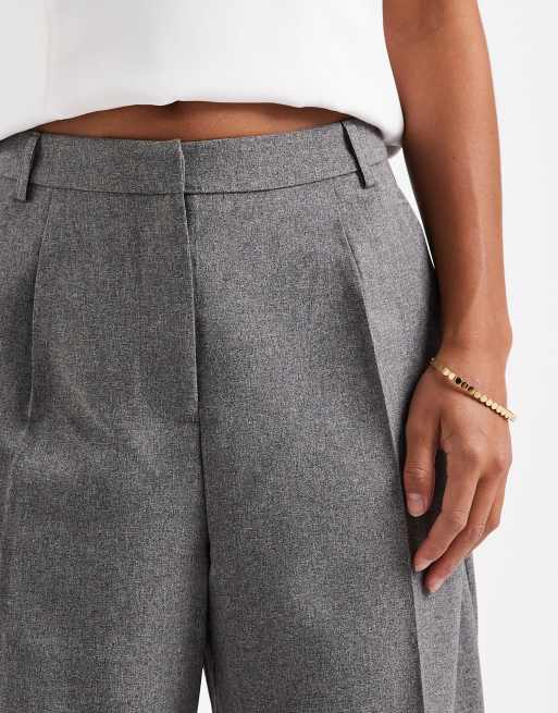 Miss Selfridge Petite - Broek met wijde pijpen in grijs, 3 van 5