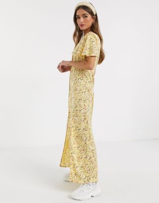 yellow petite maxi dress