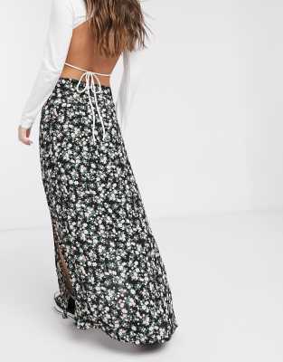 miss selfridge petite maxi skirt