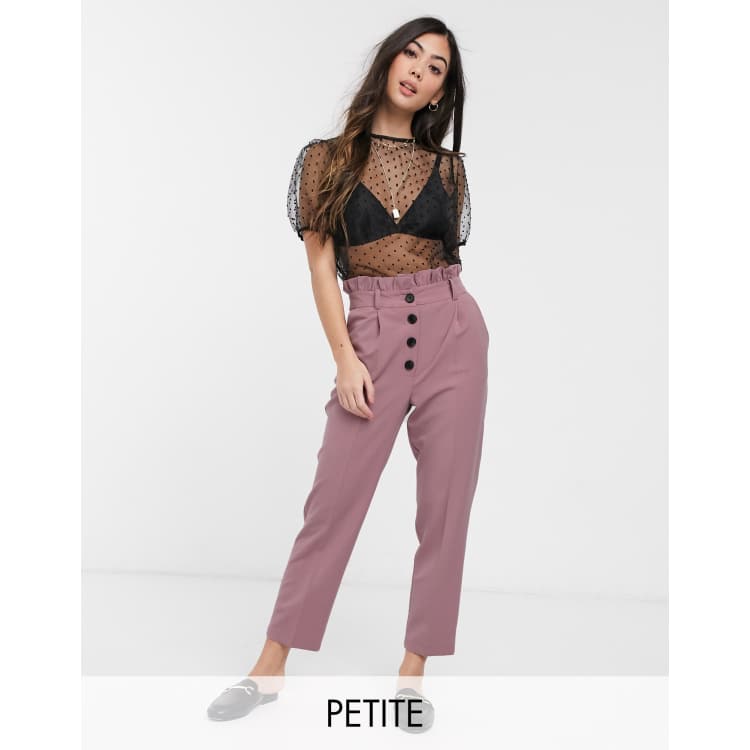 Petite paperbag trousers hotsell