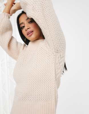 blush pink knit sweater