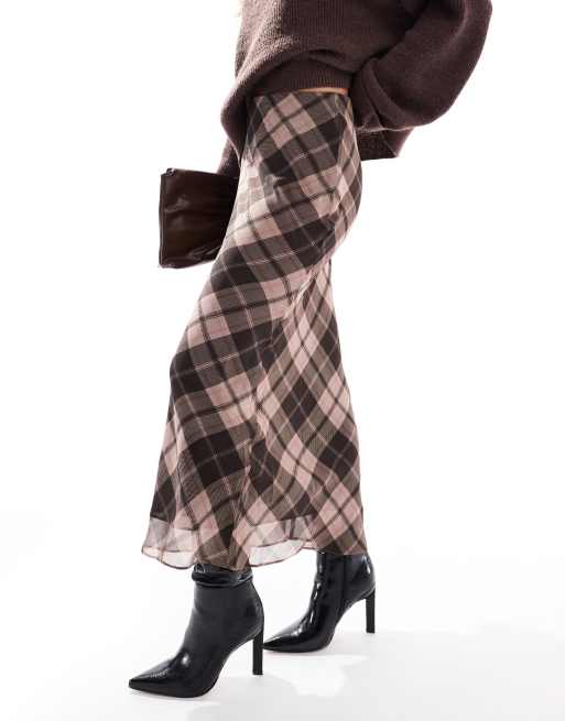 Miss Selfridge Petite Check Skirts Miss Selfridge Petite Maxi