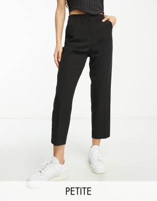 Petite cigarette pants in black