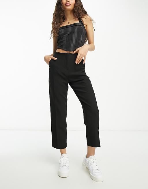 petite black cigarette pants Women's Fiber Content Buy River Island Black Petite