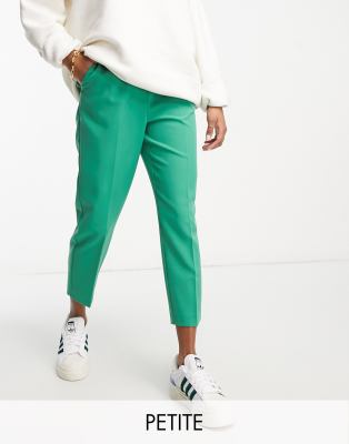 Miss Selfridge Petite cigarette trouser in dark green - ASOS Price Checker