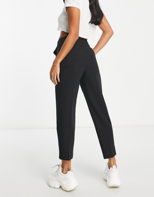 Petite black shop cigarette trousers