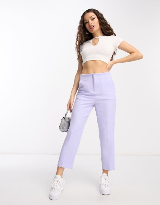 Lilac on sale cigarette trousers