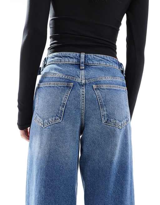 Miss Selfridge Petite cinched waist baggy jean, 5 of 5