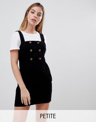 cheap black pinafore dress
