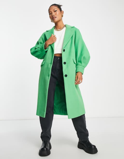 Miss selfridge 2025 green coat