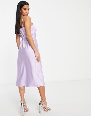 petite midi slip dress