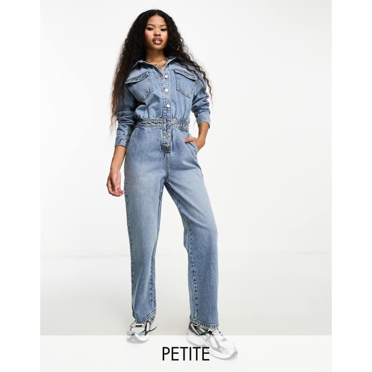 Petite denim best sale jumpsuit uk