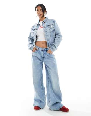 MISS SELFRIDGE PETITE DENIM GIRLFRIEND JACKET 