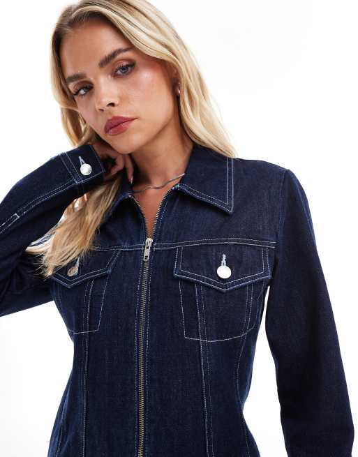 Miss selfridge petite denim jacket sales