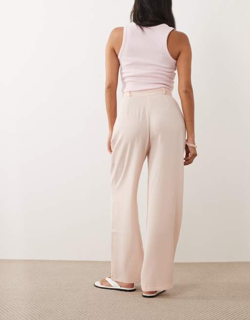 Miss Selfridge Petite – Elegante Hose in Blassrosa mit weitem Bein, 3 von 5