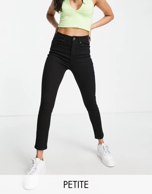 Petite black store ankle grazer jeans