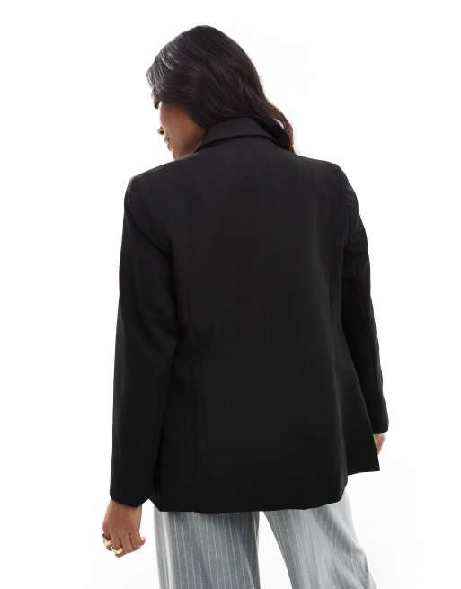Miss Selfridge Petite - Essential - Blazer in zwart, 3 van 4