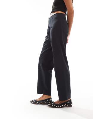 essentials cigarette pants in black