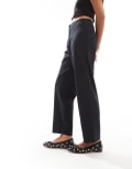 [Miss Selfridge Petite] Miss Selfridge Petite essentials cigarette pants in black 4 Black