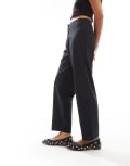 [Miss Selfridge Petite] Miss Selfridge Petite essentials cigarette pants in black 16 BLACK