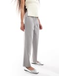 [Miss Selfridge Petite] Miss Selfridge Petite essentials cigarette pants in grey 6 Grey