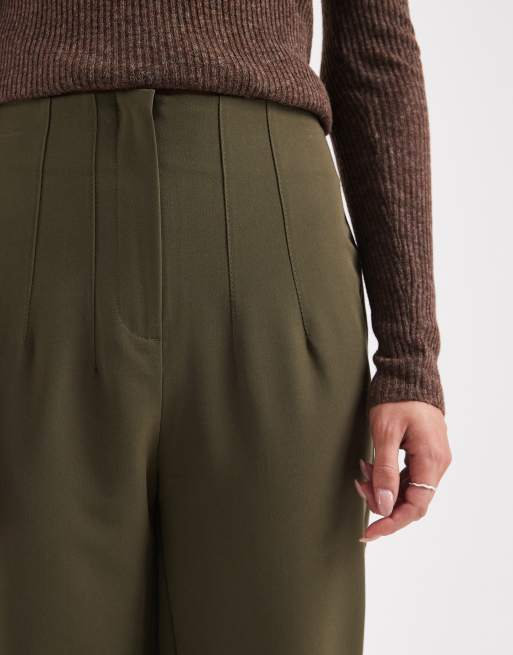 Miss Selfridge Petite – Essentials – Olivgröna cigarettbyxor, 2 av 5
