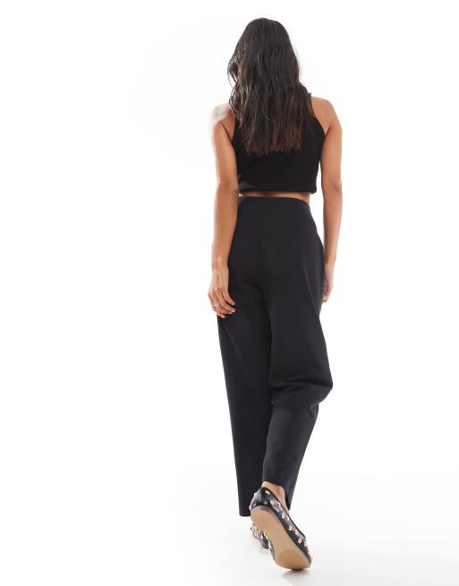 Miss Selfridge Petite - Essentials - Pantaloni a sigaretta neri, 3 di 5