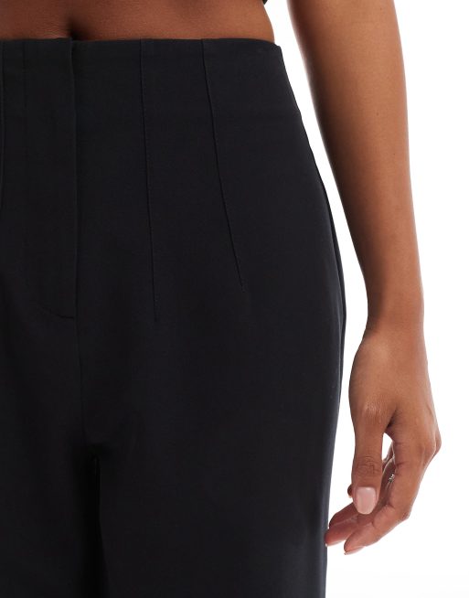 Miss Selfridge Petite - Essentials - Pantaloni a sigaretta neri, 5 di 5