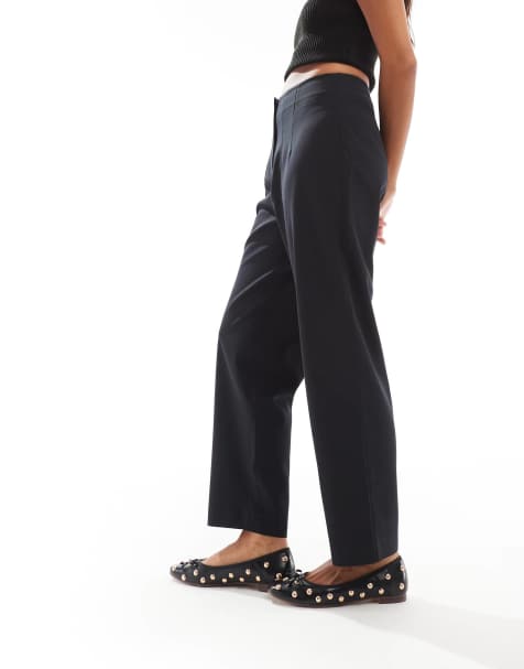 Miss Selfridge Petite - Essentials - Sorte cigaretbukser - view 1