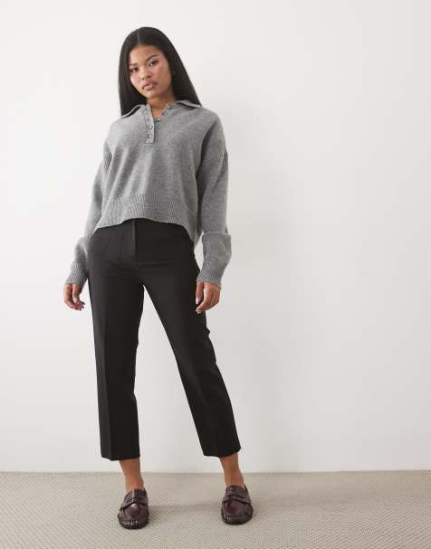 Miss Selfridge Petite – Essentials – Svarta cigarettbyxor - view 1