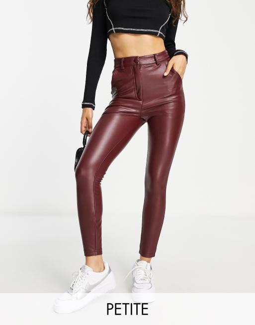 Burgundy Crocodile Gloss Legging