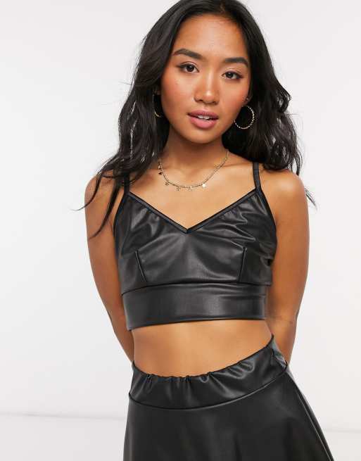 Faux Leather Cami